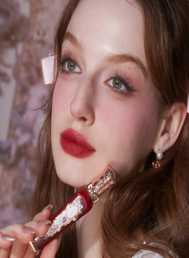 Flower Knows Strawberry Rococo Cloud Lip Cream,Long Lasting Burgundy Matte Lipstick,Hydrating Lip Stain,Transfer & Smudge Proof Velvet Liquid Lipstick for Girls&Women,0.12 Fl Oz(S08 Velvet Redwood) - Image 5